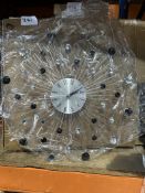 Large Decorative Wall Clock. RRP £20 - Grade U