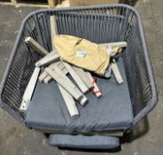Vonhaus Luxury Garden Chairs. RRP £300 - Grade U