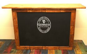 Rustic Hand Made Guinness bar