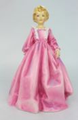 Royal Worcester Figurine Grandmothers Dress Pink Dress