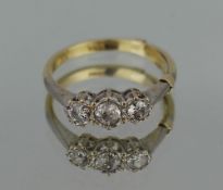 Three Stone Diamond 18ct Ring