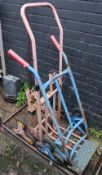 Pair of Old Metal Sack Trucks