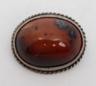 Vintage Stone Brooch