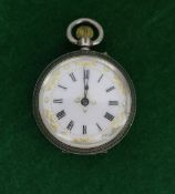 Silver Lady's Pocket Watch