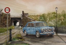 Austin 1100 Classic Nostalgic 1960's Metal Wall Art