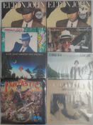 9 x Elton John – Captain Fantastic – Honky Chateau Etc – Inc 4 x Red Translucent Vinyl.