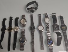 A Collection of 12 x Gents Watches.