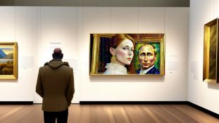 Putin In Frame, Print On Canvas Mixed Media, Limited Edition of 500, Signed & Numbered.