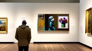 Flowers View- Print On Canvas Mixed Media, Limited Edition of 500, Signed & Numbered.