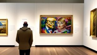 Trump In Frame, Print On Canvas Mixed Media, Limited Edition of 500, Signed & Numbered.