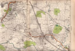 Bacons Vintage London Suburbs Harrow On The Hill, Wembley Etc.
