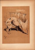 Cecil Aldin Antique Lovable Scamp of a Terrier illustration A Dog Day -15.