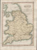 Britannia Britain Smith’s Coloured Classical 115 Years Old Map.