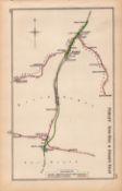 Kentish Town Finsbury Pk Tottenham London Antique Railway Diagram-112.