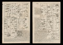 Bowen 290 Yrs Old Road Map Scotland Cumberland Northumberland Kelso.