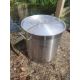 A Set of 5 Large Stainless Steel Pots With Lids. - Image 9 of 18