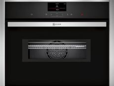 Ex-Display Neff C17MS36N0B 1000W 45L Built-in Combination Microwave Oven Stainless Steel RRP £119...