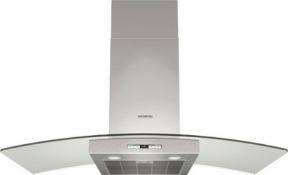Ex-Display Brand New Boxed Siemens LC98GE540B iQ500 Curved Glass 90cm Chimney Hood RRP £999