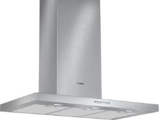 Brand New Boxed Bosch DWB96DM50B Series 4 90cm Chimney Cooker Hood, Brushed Steel RRP £599