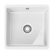 Ex-Display New Boxed Franke Kubus KBK 110-40 405mm Undermount Ceramic Kitchen Sink White RRP £567