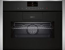 Ex-Display Neff C87FS32N0B Compact Oven with Full Steam Stainless Steel RRP £1059