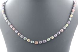 18 Inch Freshwater Cultured 4.5 - 5.0mm Necklace With Silver Plated Clasp