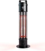 10 x Love Burn 1200W Portable Electric Patio Heater, Tabletop Freestanding Tower Heater