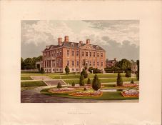 Melton Constable Thetford Norfolk Gilt-Edge Coloured Antique Book Plate.