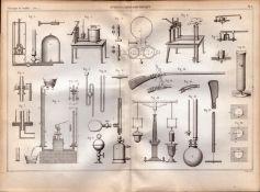 Experimental Physics Optics Meteorology Instruments Etc Antique Diagram-46.