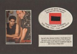 Sopranos Clothing Owned & Worn By James Gandolfini Emmys Mounted Display