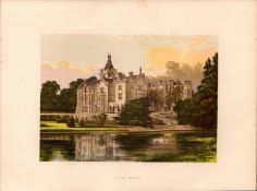 Adare Manor Co Limerick Ireland Gilt-Edge Coloured Antique Book Plate.