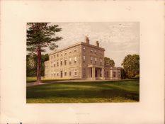 Carnanton House Cornwall Gilt-Edge Coloured Antique Book Plate.