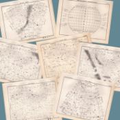 Antique Joblot 40 Robert Stawell Balls 1892 Atlas of Astronomy Rare Lithographs.
