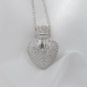 Heart and Crown Trinket Necklace Set With Multiple Stones