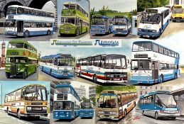 Lancaster City Transport Multi-Montage Extra Large Metal Wall Art.