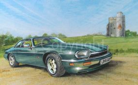 Jaguar XJS Iconic 1970’s Extra Large Metal Wall Art.