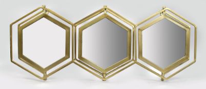 Vintage Triple Wall Mounted Dressing Mirror