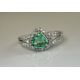 Beautiful Natural Emerald 0.66 CT With Natural Diamonds & 18k Gold - Image 8 of 10