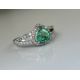 Beautiful Natural Emerald 0.66 CT With Natural Diamonds & 18k Gold - Image 7 of 10