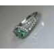 Beautiful Natural Emerald 0.66 CT With Natural Diamonds & 18k Gold - Image 9 of 10