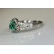 Beautiful Natural Emerald 0.66 CT With Natural Diamonds & 18k Gold - Image 4 of 10