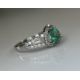 Beautiful Natural Emerald 0.66 CT With Natural Diamonds & 18k Gold - Image 6 of 10