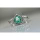 Beautiful Natural Emerald 0.66 CT With Natural Diamonds & 18k Gold - Image 1 of 10