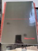 15 x Oxford Black n Red Note Pads
