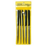 5 Piece Mixed Precision Mini File Set (Smaller Sized Needle Type Files). Made In Japan. Engineer...