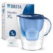 Brita Marella XL Water Filter Jug Blue (3.5L) Incl. 1X Maxtra Pro All-In-1 Cartridge - Large-Volu...