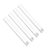 Lychico Motion Sensor Lights Indoor (20Cm), 40 LED Under Cabinet Lights 6000K, USB Rechargeable B...