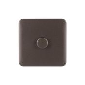 Schneider Electric Lisse Screwless Deco - Single 1 Way Dimmer Light Switch, Mains, 250W, GGBL6011...
