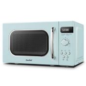 Comfee' Retro Style 800W 20L Microwave Oven With 8 Auto Menus, 5 Cooking Power Levels, and Expres...