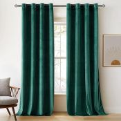 Woaboy Super Soft Velvet Christmas Curtains 90 Drop For Living Room Luxury Eyelet Drapes Blackout...